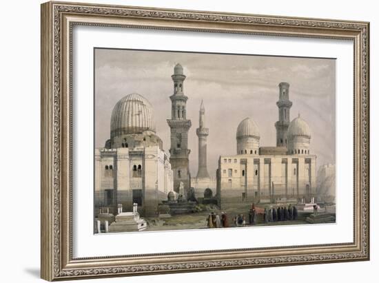 Tombs of the Memlooks, Cairo, with an Arab Funeral-David Roberts-Framed Giclee Print
