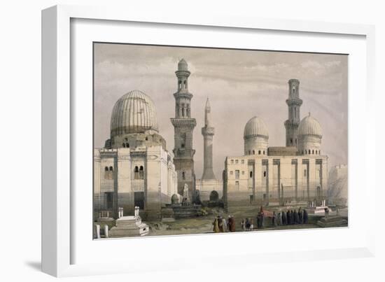 Tombs of the Memlooks, Cairo, with an Arab Funeral-David Roberts-Framed Giclee Print