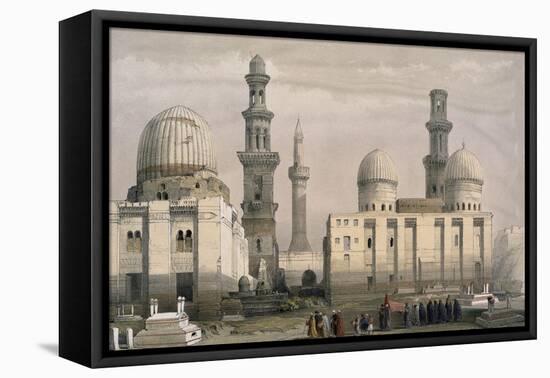 Tombs of the Memlooks, Cairo, with an Arab Funeral-David Roberts-Framed Premier Image Canvas