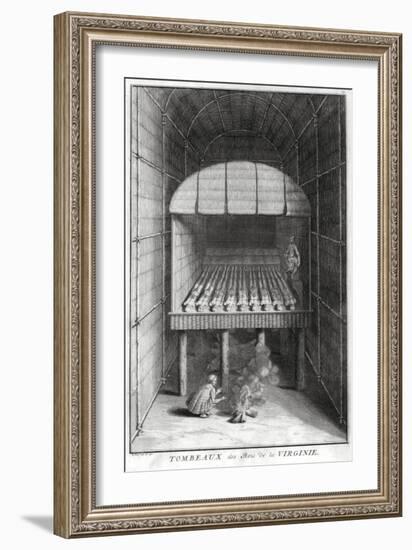 Tombs of the Virginian Kings, C1734-Bernard Picart-Framed Giclee Print