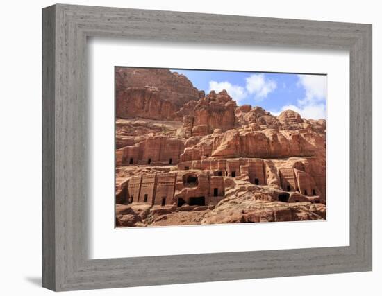 Tombs, Street of Facades, Petra, UNESCO World Heritage Site, Jordan, Middle East-Eleanor Scriven-Framed Photographic Print