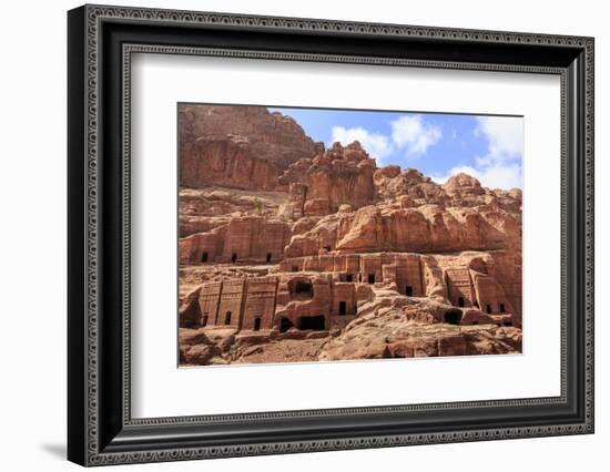 Tombs, Street of Facades, Petra, UNESCO World Heritage Site, Jordan, Middle East-Eleanor Scriven-Framed Photographic Print