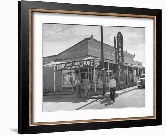 Tombstone Drug Store-Peter Stackpole-Framed Photographic Print