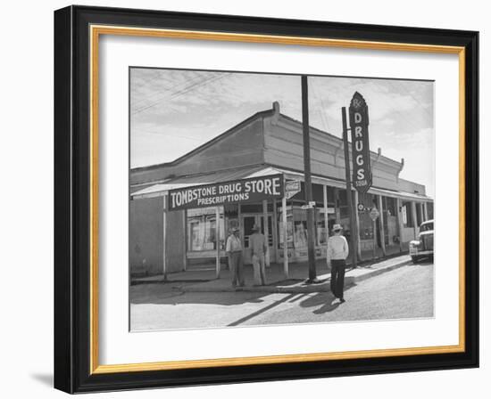 Tombstone Drug Store-Peter Stackpole-Framed Photographic Print