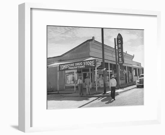 Tombstone Drug Store-Peter Stackpole-Framed Photographic Print