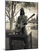 Tombstone of Johnny Ramone in Hollywood Forever Cemetery, Santa Monica Boulevard, Hollywood-null-Mounted Photographic Print