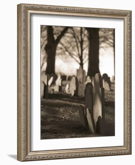 Tombstones in cemetery-Rudy Sulgan-Framed Photographic Print