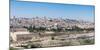 Tombstones on the Mount of Olives with the Old City in background, Jerusalem, Israel, Middle East-Alexandre Rotenberg-Mounted Photographic Print