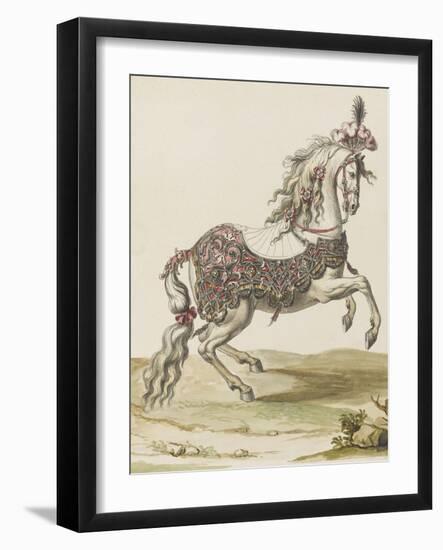 Tome III (1696 DR à 1761DR) : Costumes de fêtes et de mascarades. Théâtre de Louis XIV : cheval-Jean I Berain-Framed Giclee Print