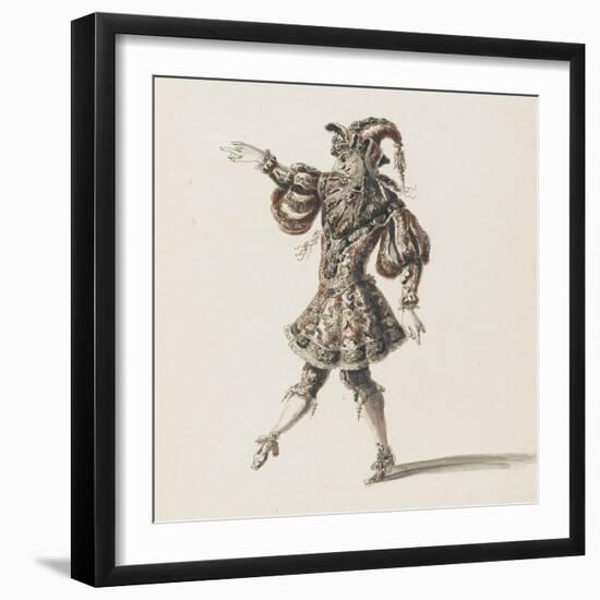 Tome III (1696 DR à 1761DR) : Costumes de fêtes et de mascarades. Théâtre de Louis XIV ; Héros-Jean I Berain-Framed Giclee Print