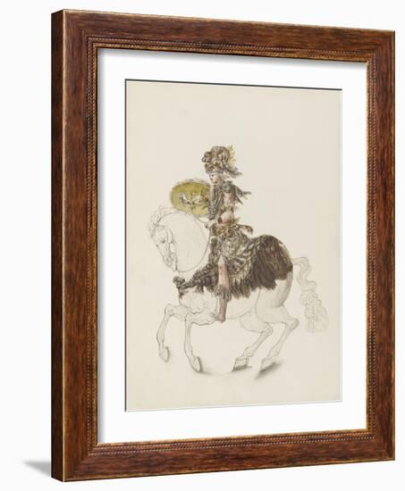 Tome III (1696 DR à 1761DR) : Costumes de fêtes et de mascarades. Théâtre de Louis XIV-Jean I Berain-Framed Giclee Print