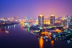 Bangkok City Scape at Nighttime-tomgigabite-Photographic Print