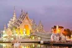 Wat Rong Khun, Chiang Rai Province, Northern Thailand before Sunrise.-tomgigabite-Photographic Print