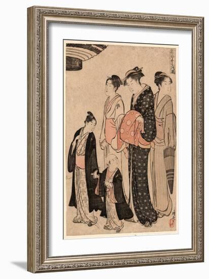 Tomimoto Bushi-Torii Kiyonaga-Framed Giclee Print