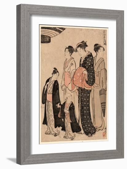 Tomimoto Bushi-Torii Kiyonaga-Framed Giclee Print