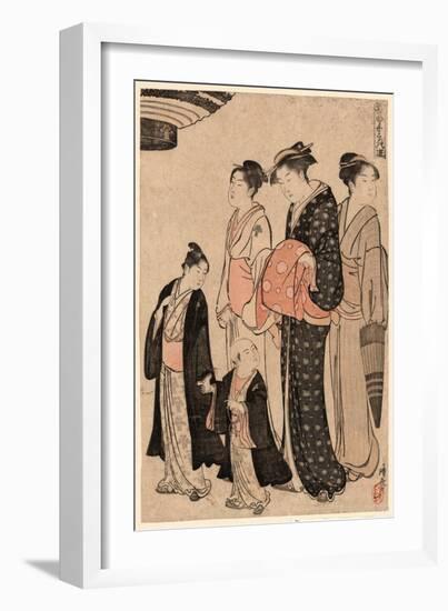 Tomimoto Bushi-Torii Kiyonaga-Framed Giclee Print