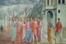 The Tribute Money, from the Brancacci Chapel, circa 1426-Tommaso Masaccio-Giclee Print