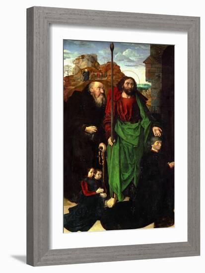 Tommaso Portinari and His Two Sons-Hugo van der Goes-Framed Giclee Print