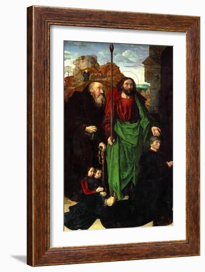 Tommaso Portinari and His Two Sons-Hugo van der Goes-Framed Giclee Print