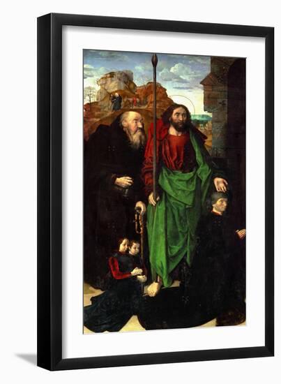 Tommaso Portinari and His Two Sons-Hugo van der Goes-Framed Giclee Print