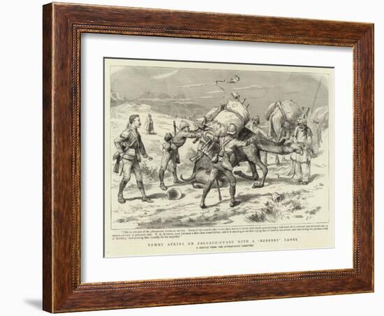 Tommy Atkins on Baggage-Guard with a Bobbery Camel-null-Framed Giclee Print