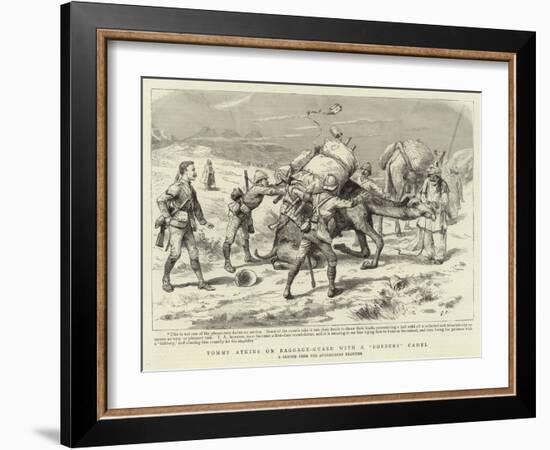 Tommy Atkins on Baggage-Guard with a Bobbery Camel-null-Framed Giclee Print