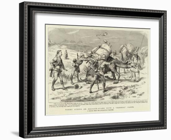 Tommy Atkins on Baggage-Guard with a Bobbery Camel-null-Framed Giclee Print