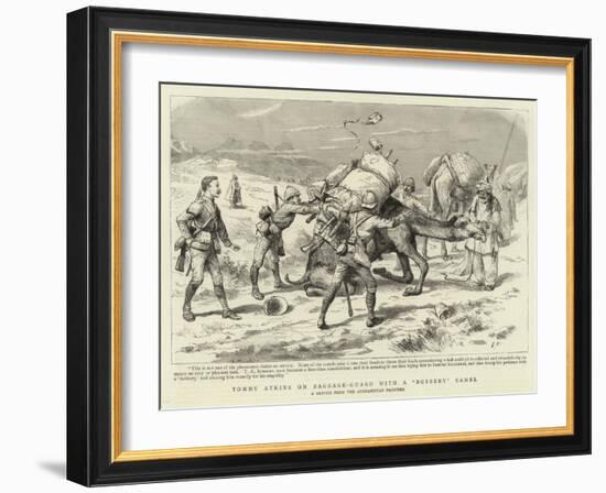 Tommy Atkins on Baggage-Guard with a Bobbery Camel-null-Framed Giclee Print