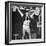 Tommy Kono Winning the Gold Medal for Men's Weightlifting at the 1956 Melbourne Olympics-null-Framed Photographic Print