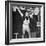 Tommy Kono Winning the Gold Medal for Men's Weightlifting at the 1956 Melbourne Olympics-null-Framed Photographic Print