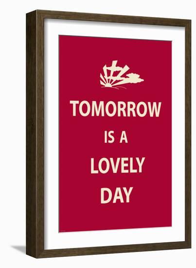 Tomorrow is a Lovely Day-The Vintage Collection-Framed Art Print