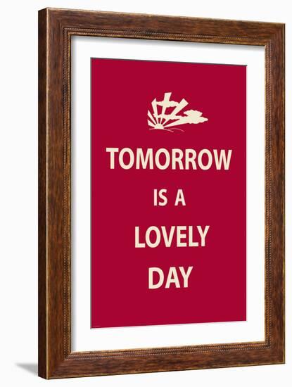 Tomorrow is a Lovely Day-The Vintage Collection-Framed Art Print