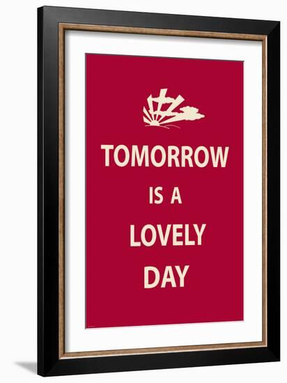 Tomorrow is a Lovely Day-The Vintage Collection-Framed Art Print