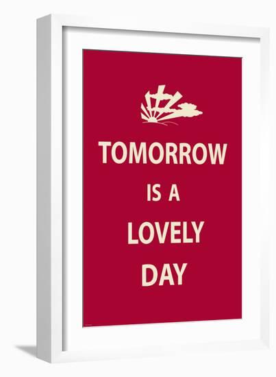 Tomorrow is a Lovely Day-The Vintage Collection-Framed Art Print