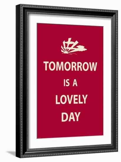 Tomorrow is a Lovely Day-The Vintage Collection-Framed Art Print