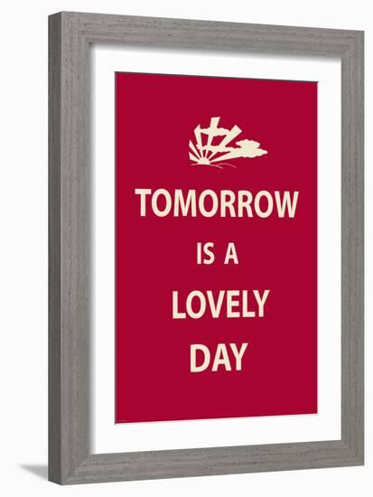 Tomorrow is a Lovely Day-The Vintage Collection-Framed Premium Giclee Print