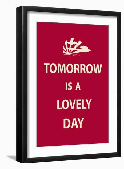 Tomorrow is a Lovely Day-The Vintage Collection-Framed Premium Giclee Print