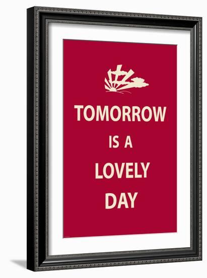 Tomorrow is a Lovely Day-The Vintage Collection-Framed Premium Giclee Print