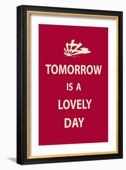 Tomorrow is a Lovely Day-The Vintage Collection-Framed Premium Giclee Print