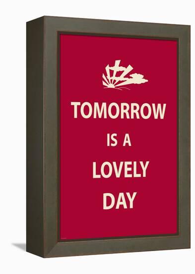 Tomorrow is a Lovely Day-The Vintage Collection-Framed Stretched Canvas