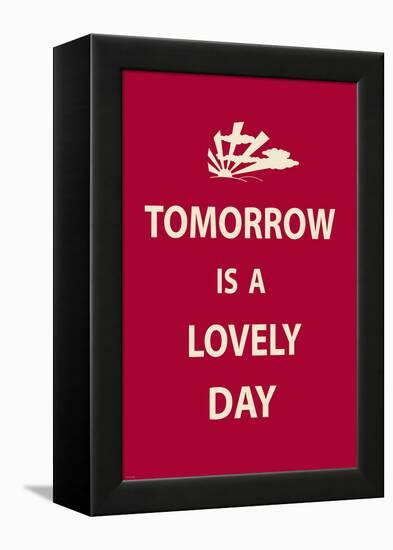 Tomorrow is a Lovely Day-The Vintage Collection-Framed Stretched Canvas