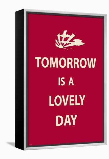 Tomorrow is a Lovely Day-The Vintage Collection-Framed Stretched Canvas