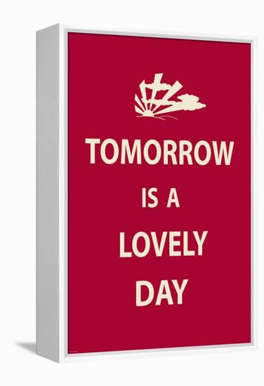 Tomorrow is a Lovely Day-The Vintage Collection-Framed Stretched Canvas