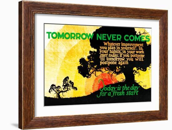Tomorrow Never Comes-Robert Beebe-Framed Art Print