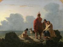 The Last of the Race, 1847 (Oil on Canvas)-Tompkins Harrison Matteson-Framed Giclee Print