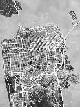 San Francisco City Street Map-Tompsett Michael-Art Print