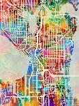 Los Angeles City Street Map-Tompsett Michael-Art Print