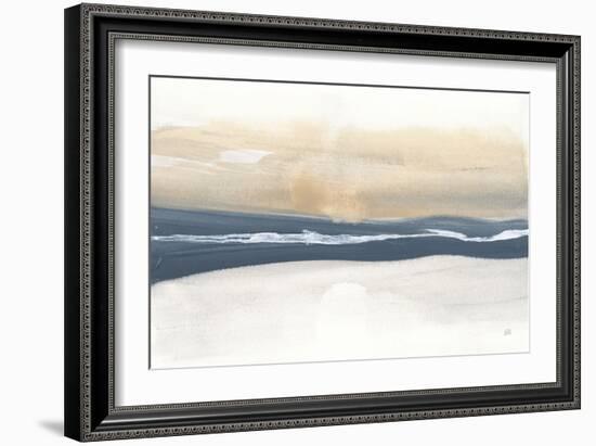 Tonal Blue Gray IV Crop-Chris Paschke-Framed Art Print