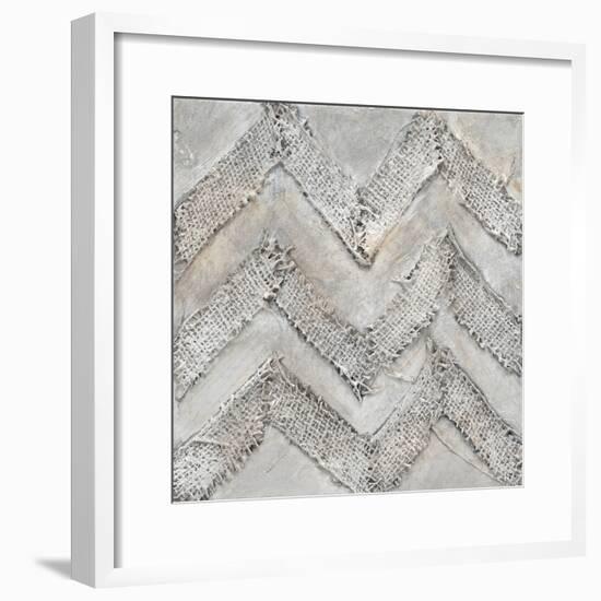 Tonal Chevron-Delsie Walters-Framed Art Print