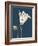 Tonal Gloxinia on Navy-Albert Koetsier-Framed Art Print